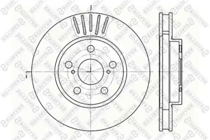 Тормозной диск STELLOX 6020-4544V-SX