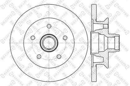 Тормозной диск STELLOX 6020-4727-SX