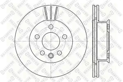 Тормозной диск STELLOX 6020-4733V-SX