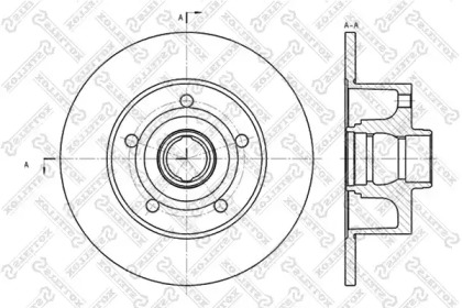 Тормозной диск STELLOX 6020-4757-SX