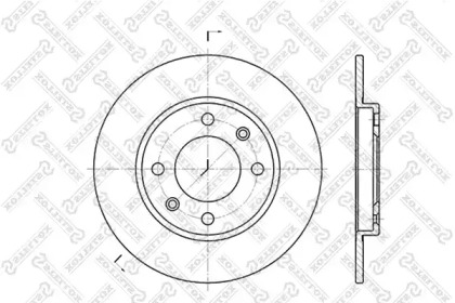 Тормозной диск STELLOX 6020-9947-SX