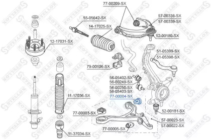 Подвеска STELLOX 77-00004-SX