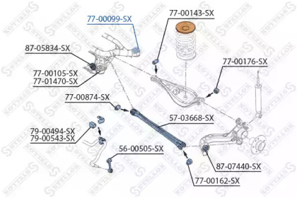 Подвеска STELLOX 77-00099-SX