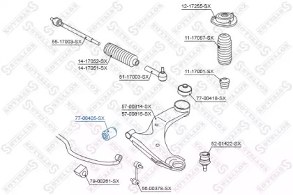 Подвеска STELLOX 77-00405-SX