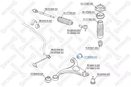 Подвеска STELLOX 77-00509-SX