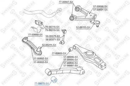 Подвеска STELLOX 77-00670-SX