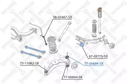 Подвеска STELLOX 77-00694-SX