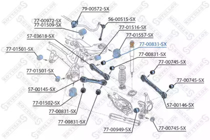 Подвеска STELLOX 77-00831-SX