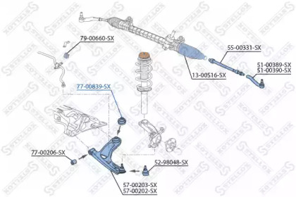 Подвеска STELLOX 77-00839-SX