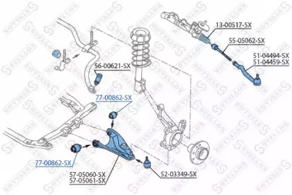 Подвеска STELLOX 77-00862-SX