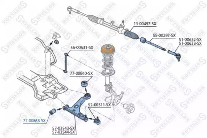 Подвеска STELLOX 77-00863-SX