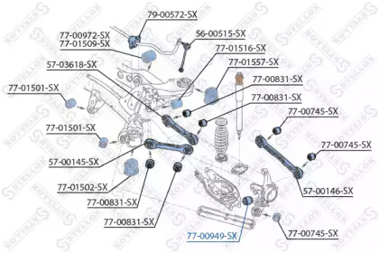 Подвеска STELLOX 77-00949-SX