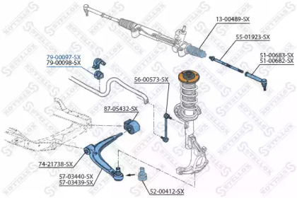 Подвеска STELLOX 79-00097-SX