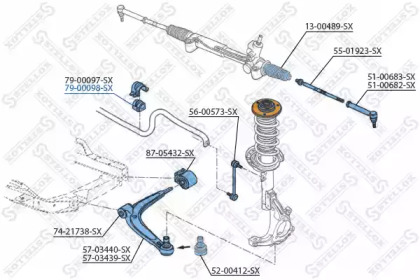 Подвеска STELLOX 79-00098-SX