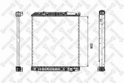 Радиатор, охлаждение двигателя STELLOX 81-03307-SX