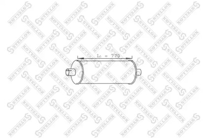 Глушитель STELLOX 82-03061-SX