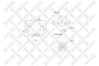 Баллон пневматической рессоры STELLOX 84-00132-SX