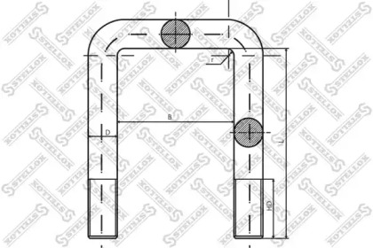 Стремянка рессоры STELLOX 84-64184-SX