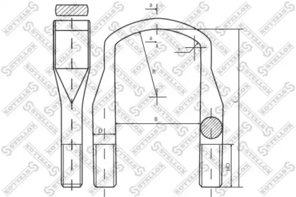 Стремянка рессоры STELLOX 84-64214-SX