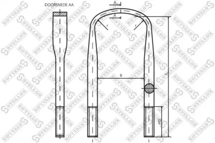 Стремянка рессоры STELLOX 84-64230-SX