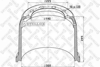 Тормозный барабан STELLOX 85-00001-SX