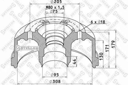 Тормозный барабан STELLOX 85-00096-SX