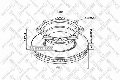 Тормозной диск STELLOX 85-00784-SX