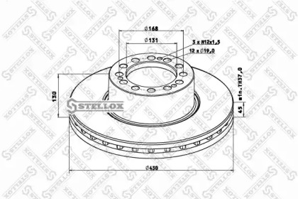 Тормозной диск STELLOX 85-00815-SX