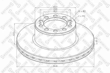 Тормозной диск STELLOX 85-00824-SX