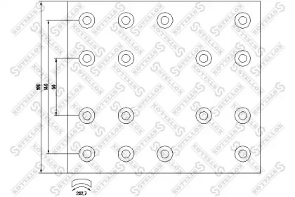 Комплект колодки тормозной накладки STELLOX 85-00981-SX