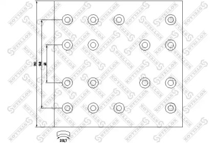 Комплект колодки тормозной накладки STELLOX 85-00982-SX