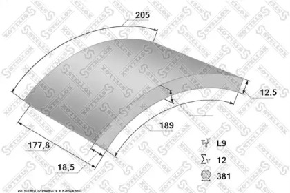 Комплект колодки тормозной накладки STELLOX 85-00996-SX