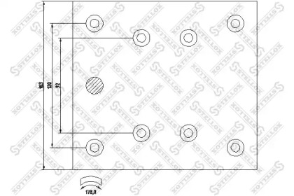 Комплект колодки тормозной накладки STELLOX 85-01006-SX