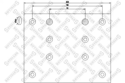 Комплект колодки тормозной накладки STELLOX 85-01013-SX