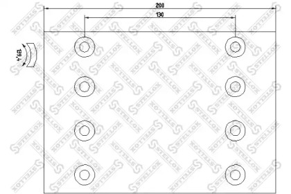 Комплект колодки тормозной накладки STELLOX 85-01033-SX