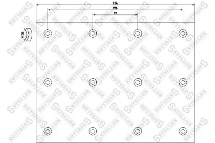 Комплект колодки тормозной накладки STELLOX 85-01052-SX