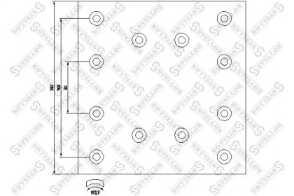 Комплект колодки тормозной накладки STELLOX 85-01055-SX