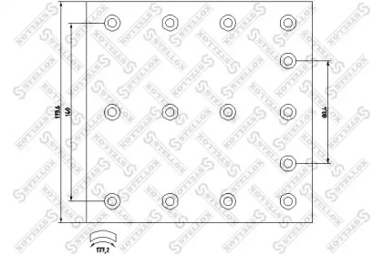 Комплект колодки тормозной накладки STELLOX 85-01099-SX