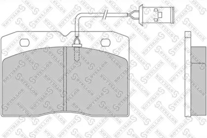 Комплект тормозных колодок STELLOX 85-01408-SX