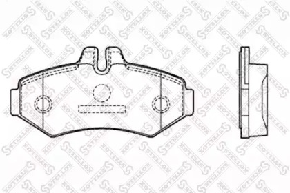 Комплект тормозных колодок STELLOX 85-11406-SX