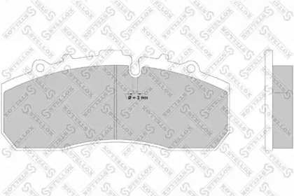 Комплект тормозных колодок STELLOX 85-11413-SX