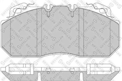 Комплект тормозных колодок STELLOX 85-11417-SX