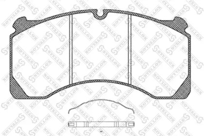 Комплект тормозных колодок STELLOX 85-11422-SX
