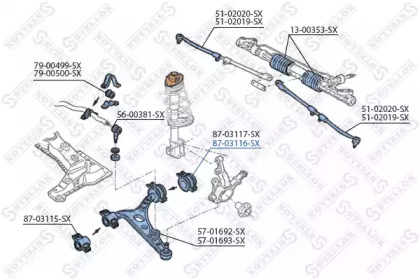 Подвеска STELLOX 87-03116-SX