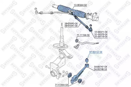 Подвеска STELLOX 87-03152-SX