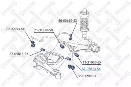 Подвеска, рычаг независимой подвески колеса STELLOX 87-05813-SX