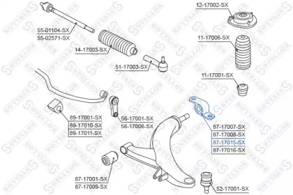 Подвеска STELLOX 87-17015-SX