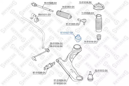 Подвеска STELLOX 87-51027-SX