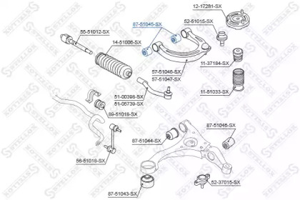 Подвеска STELLOX 87-51045-SX