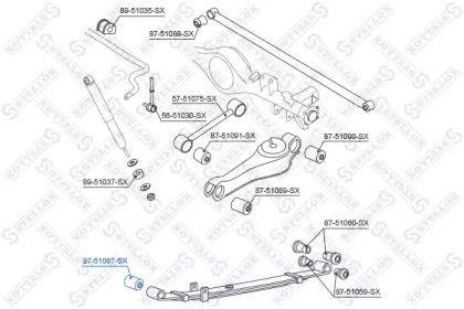 Подвеска, рычаг независимой подвески колеса STELLOX 87-51087-SX